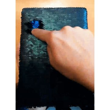 Notes 120x180-80k linia Sequin, czarny – Gift Design