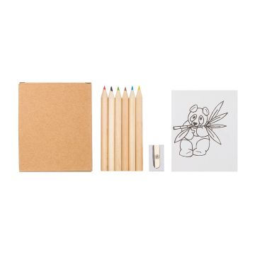 Zestaw do kolorowania Artistes, beżowy – Gift Design