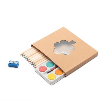 Zestaw do kolorowania World of Colors, beżowy – Gift Design