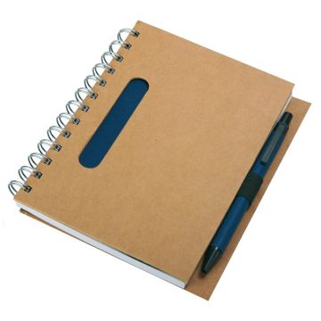 Notes 120x180-70k linia Envivo, granatowy-beżowy – Gift Design