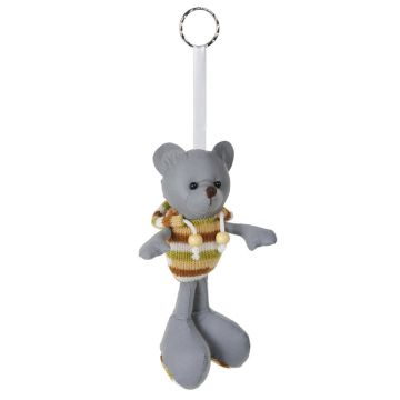 Brelok Teddy, szary – Gift Design