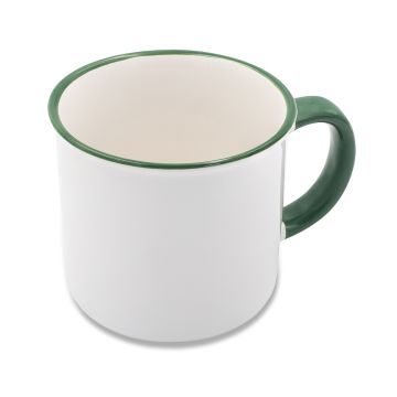 Kubek z powłoką sublimacyjną Ars 400 ml, ciemny zielony – Gift Design