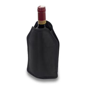 Pokrowiec chłodzący na butelki Luki, czarny – Gift Design