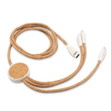 Korkowy kabel do ładowania B'RIGHT | Brent – Gift Design