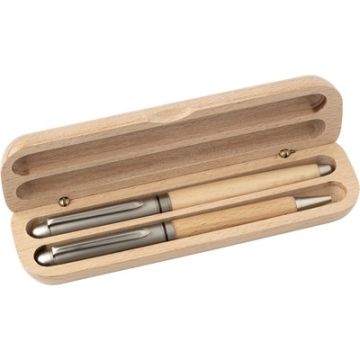 Zestaw piśmienny, długopis i pióro kulkowe – Gift Design