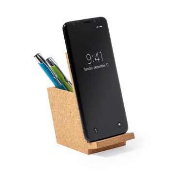 Korkowy pojemnik na przybory do pisania, stojak na telefon – Gift Design