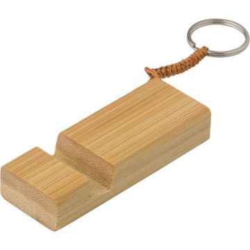 Bambusowy brelok do kluczy, stojak na telefon – Gift Design