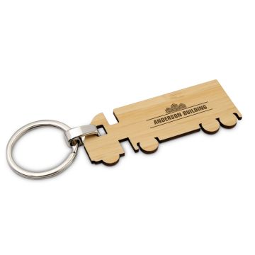 Bambusowy brelok do kluczy "ciężarówka" | Tuva – Gift Design