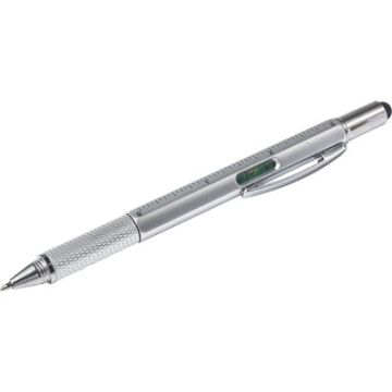Długopis wielofunkcyjny, touch pen, linijka, poziomica – Gift Design