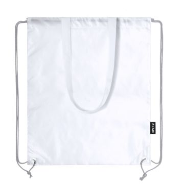 Worek ze sznurkiem RPET, torba na zakupy – Gift Design
