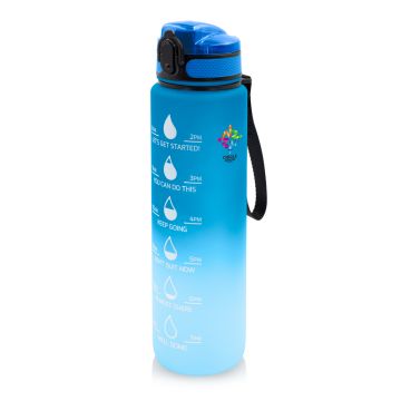 Butelka sportowa 1000 ml Air Gifts z miarką motywacyjną | Kayleigh – Gift Design