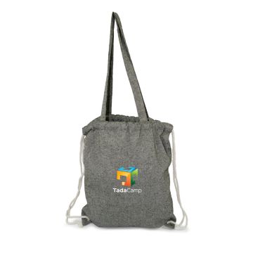 Worek ze sznurkiem i torba na zakupy z bawełny z recyklingu, 2 w 1 | Jamarion – Gift Design