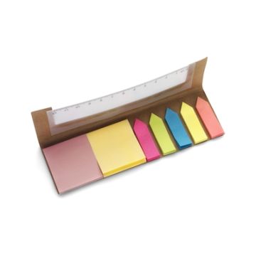 Zestaw do notatek, karteczki samoprzylepne, linijka – Gift Design