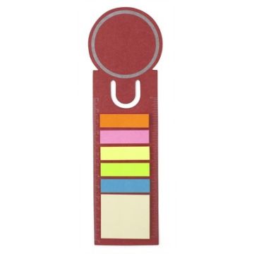Zestaw do notatek, karteczki samoprzylepne, zakładka do książki, linijka, notatnik | Young – Gift Design