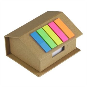 Zestaw do notatek "domek", notatnik, karteczki samoprzylepne – Gift Design
