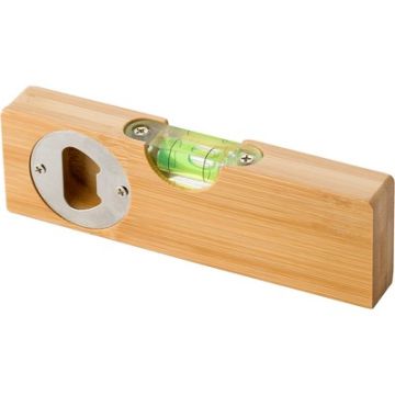 Bambusowy otwieracz do butelek, poziomica – Gift Design