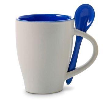 Kubek ceramiczny 300 ml z łyżeczką – Gift Design