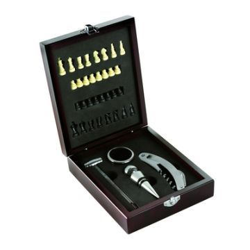 Zestaw do wina, 5 el., szachy – Gift Design