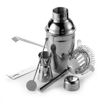 Zestaw do koktajli, shaker, szczypce do lodu, łyżka – Gift Design