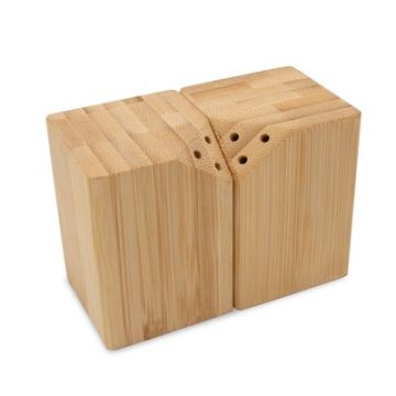 Bambusowy zestaw do soli i pieprzu | Alfred – Gift Design