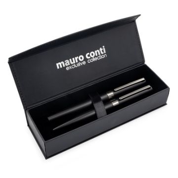 Zestaw piśmienny Mauro Conti, długopis i pióro kulkowe | Wirr – Gift Design