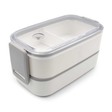 Pudełka śniadaniowe 2 szt., 2x700 ml, sztućce | Cash – Gift Design