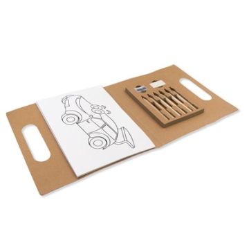 Zestaw do kolorowania, kredki, temperówka, gumka | Legend – Gift Design