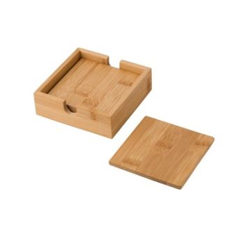 Zestaw bambusowych podkładek pod kubek, 4 szt. – Gift Design
