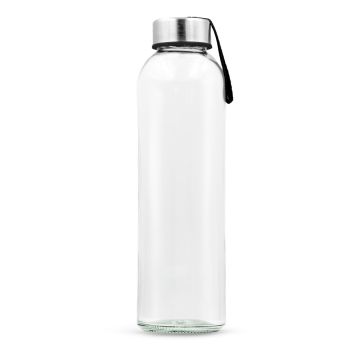 Szklana butelka 500 ml z kolorową wstążką | Viivi – Gift Design