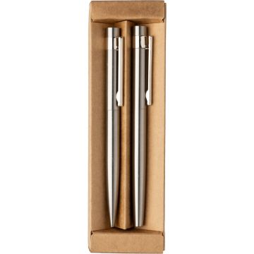 Zestaw piśmienniczy, długopis i pióro kulkowe – Gift Design