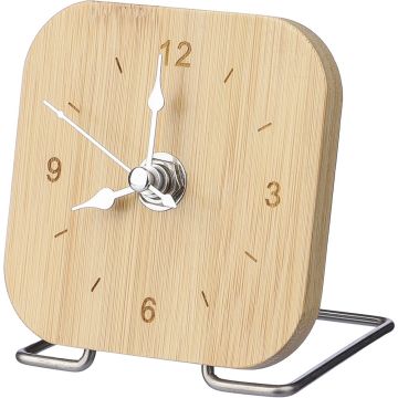 Bambusowy zegar na biurko – Gift Design