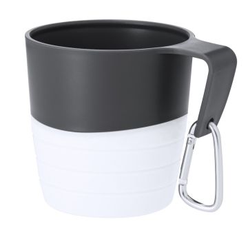 Składany kubek podróżny 340 ml z karabińczykiem – Gift Design