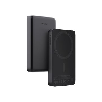 Magnetyczny, bezprzewodowy power bank 10000 mAh Aukey – Gift Design