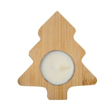 Świecznik ze świeczką tealight Comet, beżowy – Gift Design