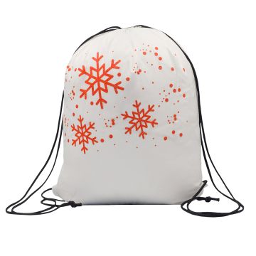 Worek na prezenty pod choinkę Glitter, biały – Gift Design