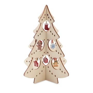 Drewniana ozdoba choinkowa – Gift Design