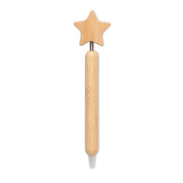 Bambusowy długopis z gwiazdką – Gift Design