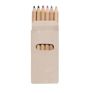 6 kolorowych ołówków – Gift Design