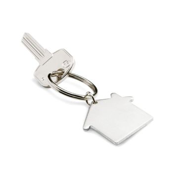 Metalowy brelok, kształt domu – Gift Design