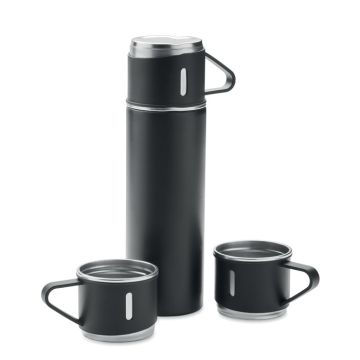 Butelka+kubki z podw. ścianką – Gift Design