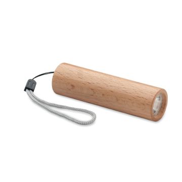 Akumulatorowa latarka bukowa – Gift Design