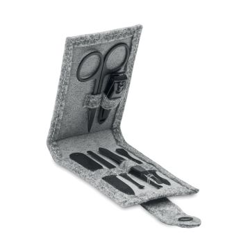 6-el zestaw manicure filc RPET – Gift Design