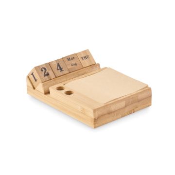 Bambusowy kalendarz biurkowy – Gift Design