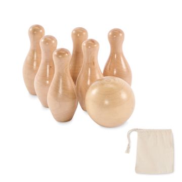 Zestaw mini kręgli z drewna sos – Gift Design