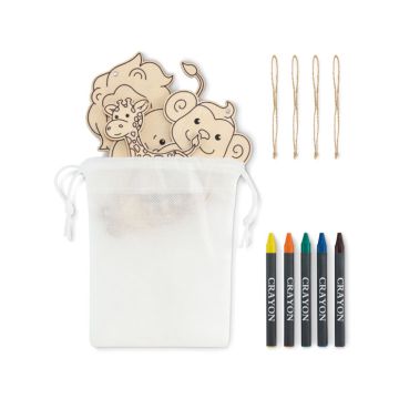 Zestaw drewnianych wieszaków – Gift Design