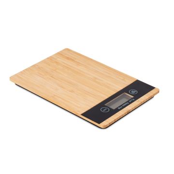 Cyfrowa waga kuchenna, bambus – Gift Design