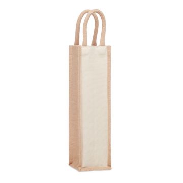 Jutowa torba na wino-1 butelka – Gift Design