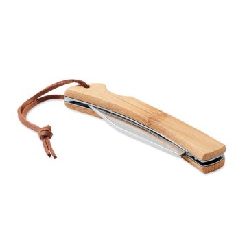 Nóż składany z bambusa – Gift Design