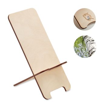 Stojak na telefon brzozowy – Gift Design
