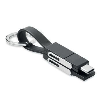 Brelok z kablem ładującym 4w1 – Gift Design